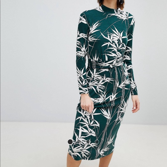 ASOS Dresses & Skirts - ASOS bamboo leaf print dress